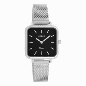 Silver coloured OOZOO watch with metal mesh bracelet - C20262,seiko watches,couple watches,watches designer,watches discount,women watches,best women watches,high end women's watches,high quality women's watches