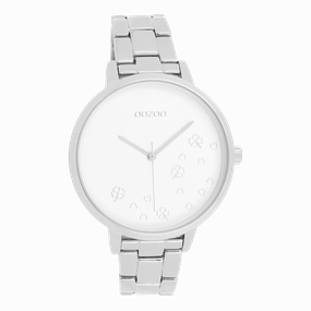 Silver coloured OOZOO watch with stainless steel bracelet - C11120,seiko watches,couple watches,watches designer,watches discount,women watches,best women watches,high end women's watches,high quality women's watches