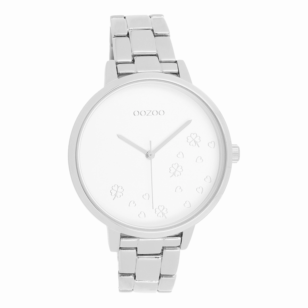 Silver coloured OOZOO watch with stainless steel bracelet - C11120,seiko watches,couple watches,watches designer,watches discount,women watches,best women watches,high end women's watches,high quality women's watches
