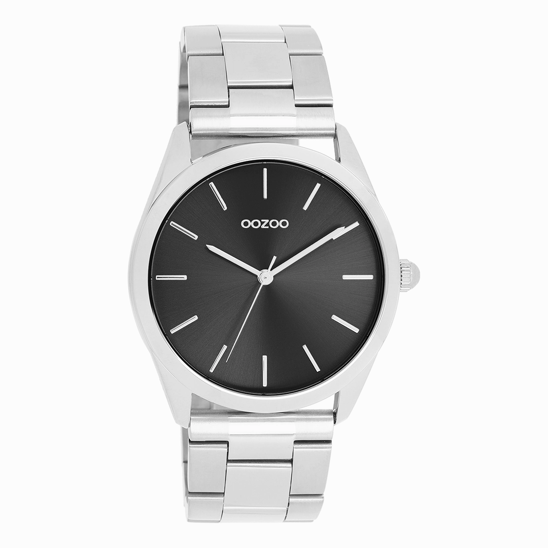 Silver coloured OOZOO watch with stainless steel bracelet - C11429,seiko watches,couple watches,watches designer,watches discount,women watches,best women watches,high end women's watches,high quality women's watches