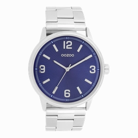 Silver coloured OOZOO watch with stainless steel bracelet - C11503,seiko watches,mens watches,couple watches,watches designer,watches discount,best watches for men
