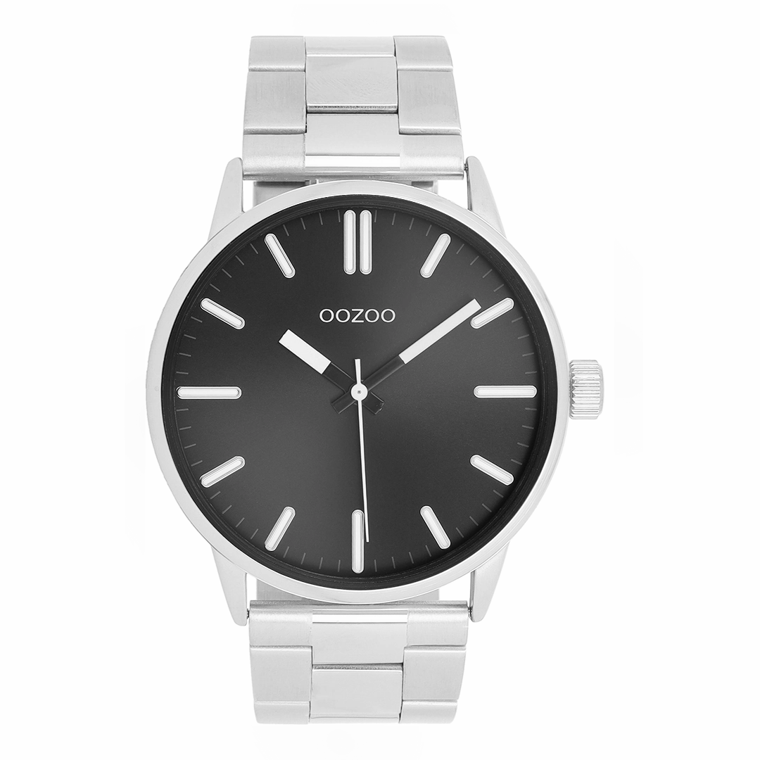 Silver coloured OOZOO watch with stainless steel bracelet - C11514,seiko watches,mens watches,couple watches,watches designer,watches discount,best watches for men
