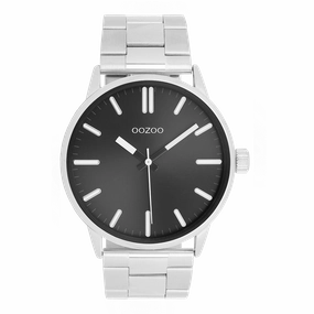 Silver coloured OOZOO watch with stainless steel bracelet - C11514,seiko watches,mens watches,couple watches,watches designer,watches discount,best watches for men