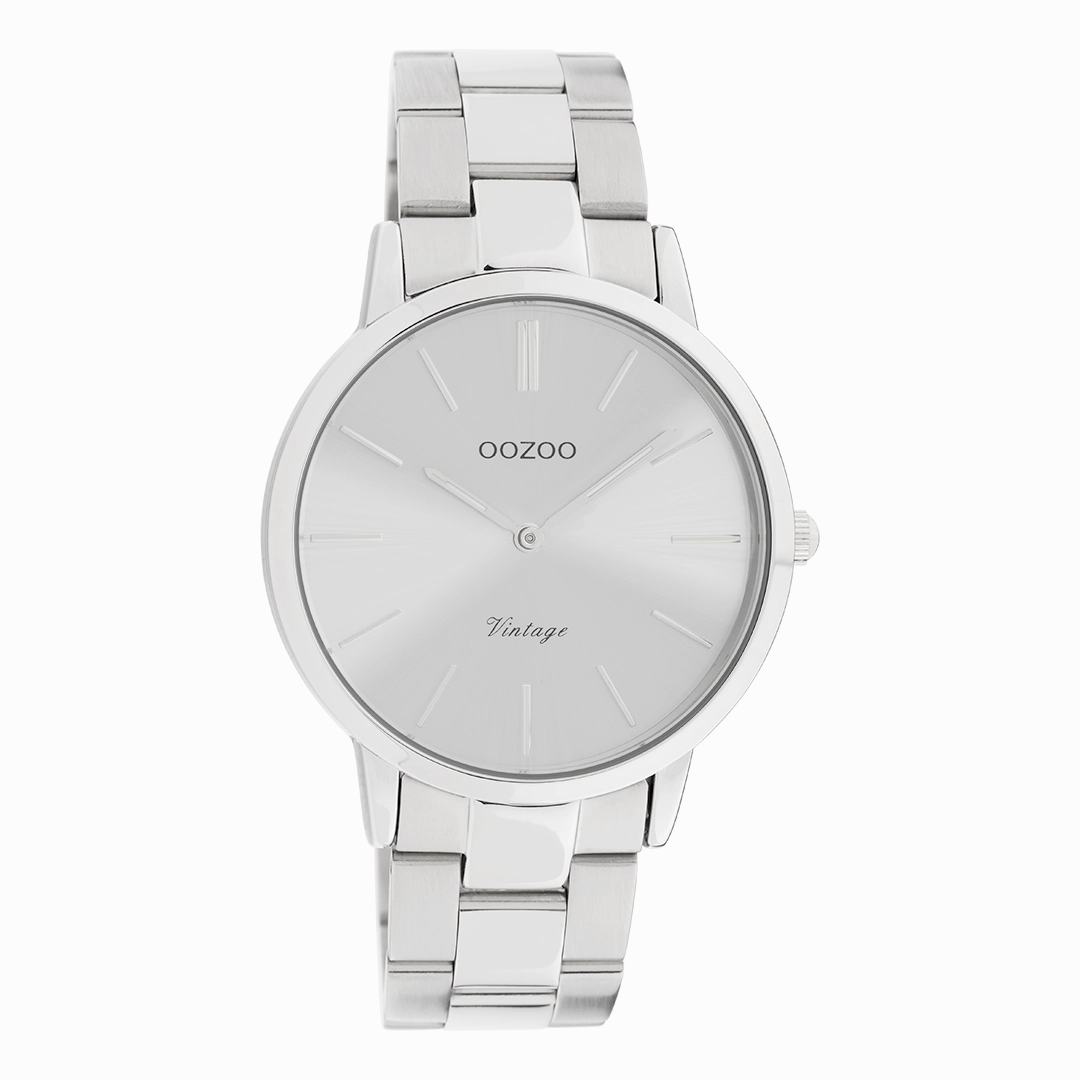 Silver coloured OOZOO watch with stainless steel bracelet - C20027,seiko watches,couple watches,watches designer,watches discount,women watches,best women watches,high end women's watches,high quality women's watches