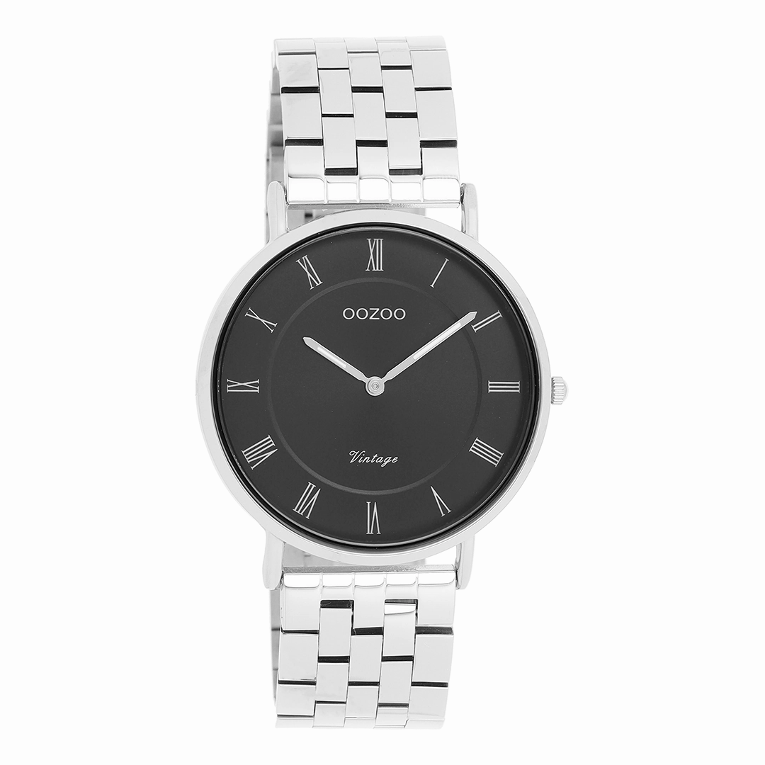 Silver coloured OOZOO watch with stainless steel bracelet - C20366,seiko watches,couple watches,watches designer,watches discount,women watches,best women watches,high end women's watches,high quality women's watches