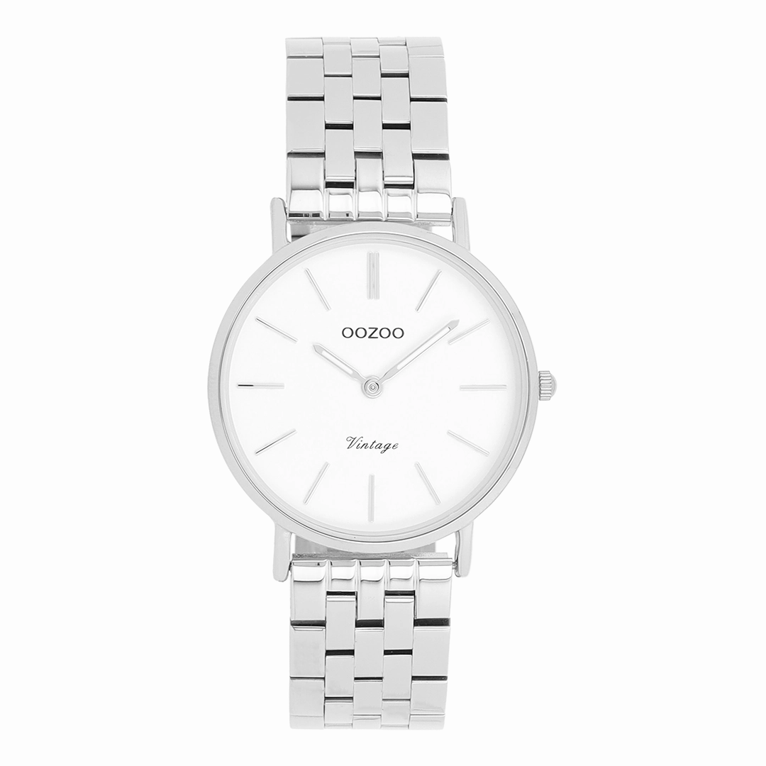 Silver coloured OOZOO watch with stainless steel bracelet - C20405,seiko watches,couple watches,watches designer,watches discount,women watches,best women watches,high end women's watches,high quality women's watches
