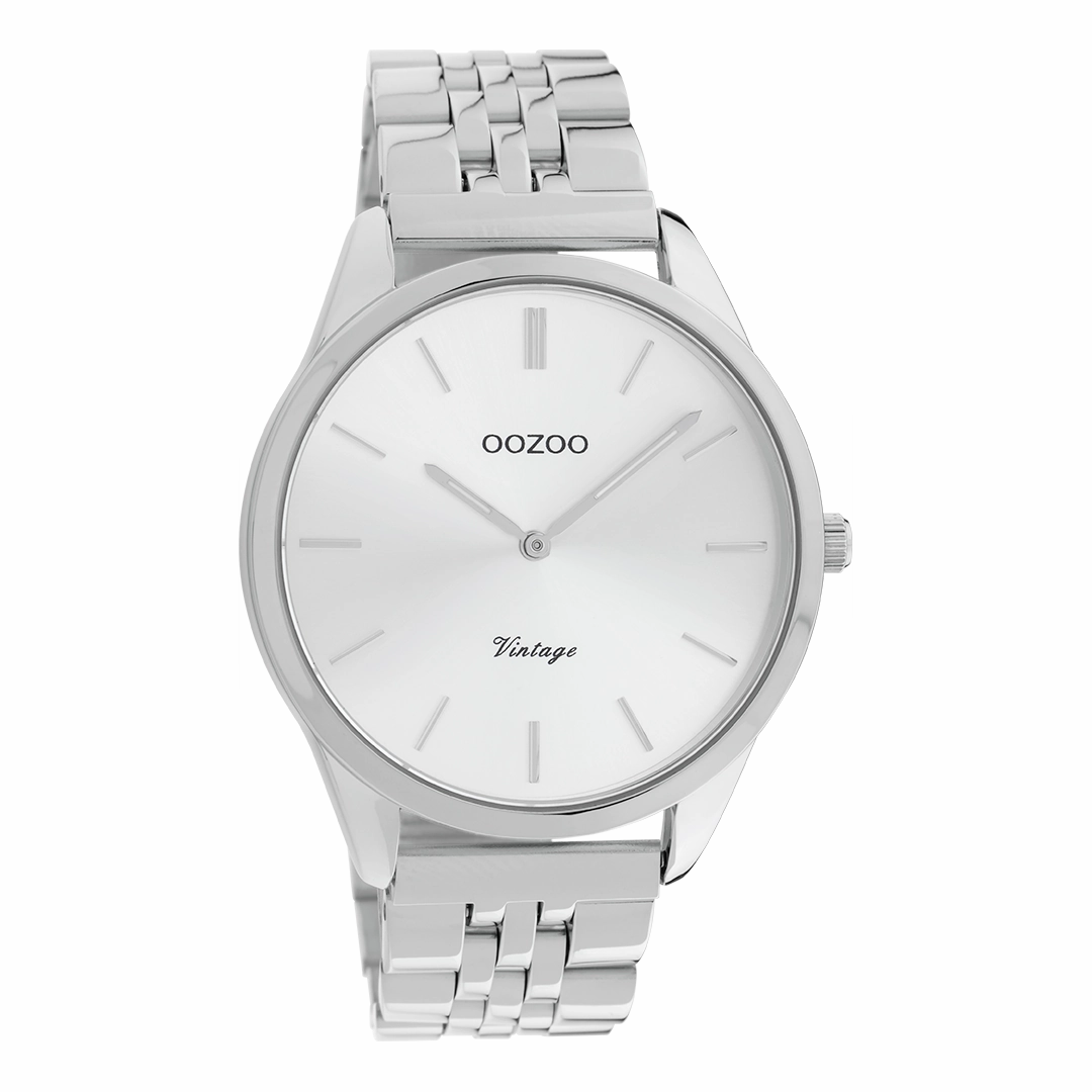 Silver coloured OOZOO watch with stainless steel bracelet - C9981,seiko watches,couple watches,watches designer,watches discount,women watches,best women watches,high end women's watches,high quality women's watches