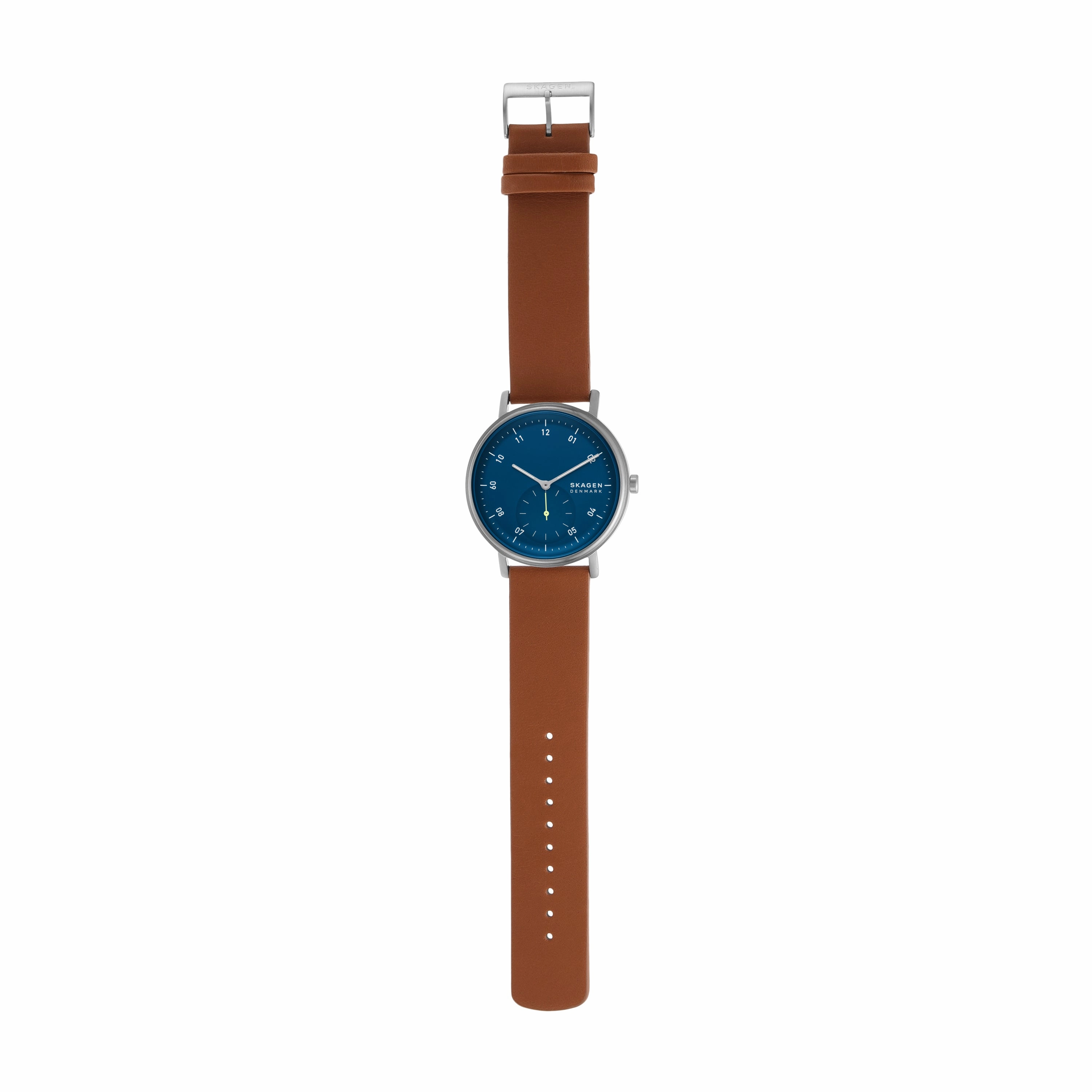 Skagen Kuppel Stylish Leather Strap Watch SKW6888
