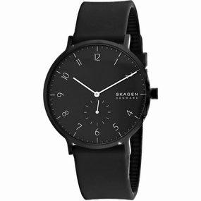 Skagen Men's Watch - Aaren Kulor Quartz Black Dial Rubber Strap | SKW6544 Luxury Quartz Watch Quartz Watch Sale
