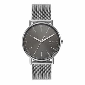 Skagen Signatur Eco-Friendly Gray Mesh Watch SKW6577,quartz watch, quartz watches for men, quartz watches for women, best quartz watch, minimalist quartz watch, luxury quartz watch, waterproof quartz watch,analog quartz watch, digital quartz watch,affordab