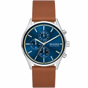Skagen SKW6916 Holst Chronograph Affordable Leather Watch Leather Watch Discount