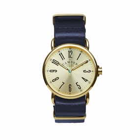 SMALL No.88 Gold and Navy Leather,women's watches,ladies watch,elegant women's watch, minimalist women??s watch,fashion watch for women, classic watch for women,waterproof women??s watch,women's watch for work, women's watch for gift, wedding watch for