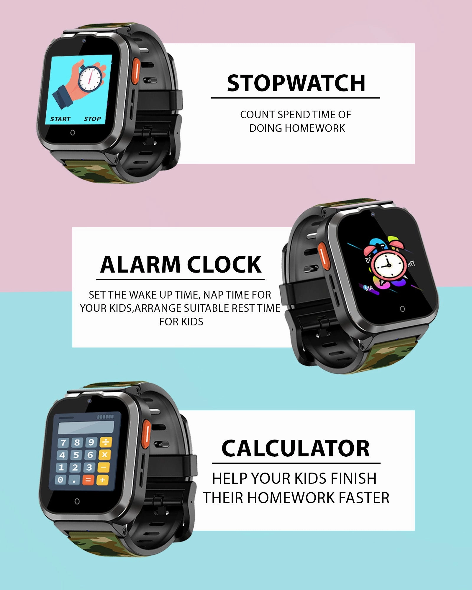 Spiky 4G Cyclops 4g Voice Calling Kids Smartwatch