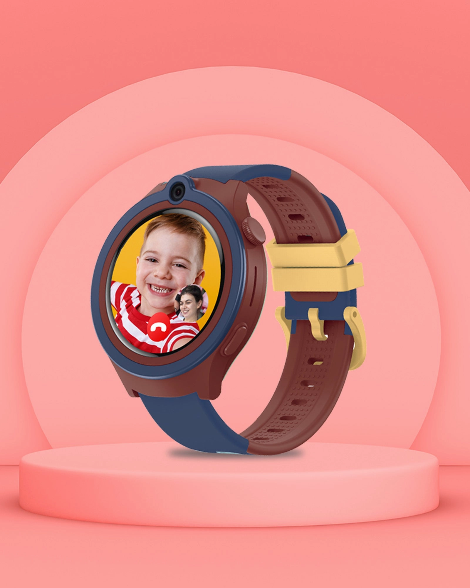 Spiky Cacus 4g Video & Voice Calling Smartwatch with GPS  - Blue,kids watch,smart watch for kids,kids GPS watch,waterproof kids watch,affordable smart watch for kids,watch for 3-10 year old,boys kids watch,girl kids watch