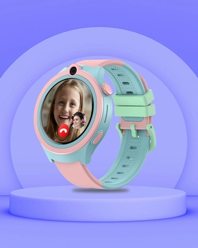 Spiky Cacus 4g Video & Voice Calling Smartwatch with GPS  - Pink,kids watch,smart watch for kids,kids GPS watch,waterproof kids watch,affordable smart watch for kids,watch for 3-10 year old,boys kids watch,girl kids watch