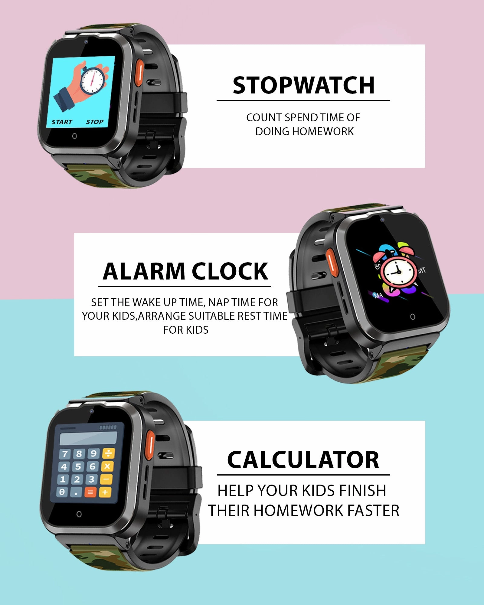 Spiky Cyclops 4g Voice Calling Kids Smartwatch