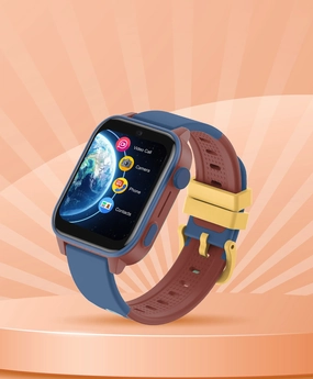 Spiky GNOME 4g Video & Voice Calling Smartwatch with - Blue,kids watch,smart watch for kids,kids GPS watch,waterproof kids watch,affordable smart watch for kids,watch for 3-10 year old,boys kids watch,girl kids watch