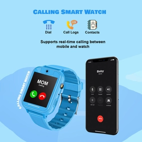 Spiky Gremlin Calling SOS Cameras Multifunction LBS location Tracking Smartwatch - Blue,kids watch,smart watch for kids,kids GPS watch,waterproof kids watch,affordable smart watch for kids,watch for 3-10 year old,boys kids watch,girl kids watch