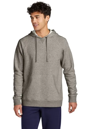 Sport-Tek Mens Drive Fleece Hooded Sweatshirt Hoodie w/ Pouch Pocket - Heather Vintage Grey