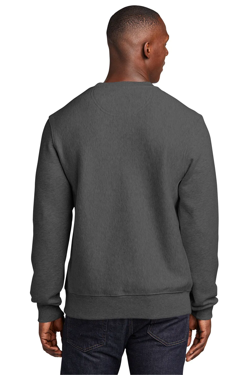 Sport-Tek Mens Fleece Crewneck Sweatshirt - Heather Graphite Grey Clothing Sport-Tek