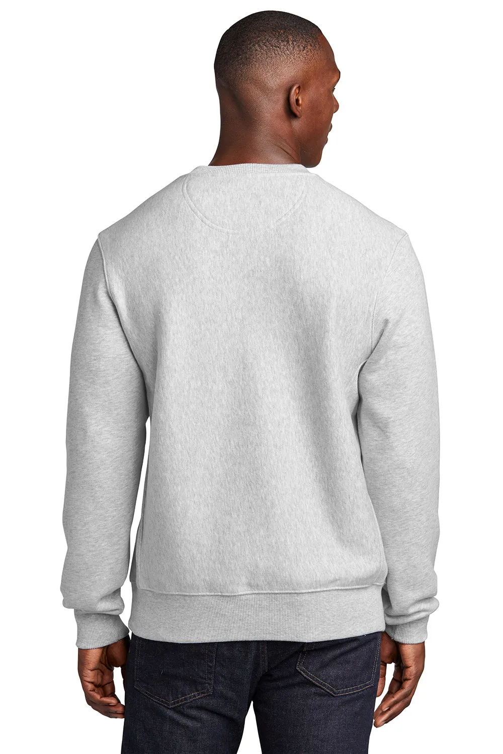 Sport-Tek Mens Fleece Crewneck Sweatshirt - Heather Grey Clothing Sport-Tek