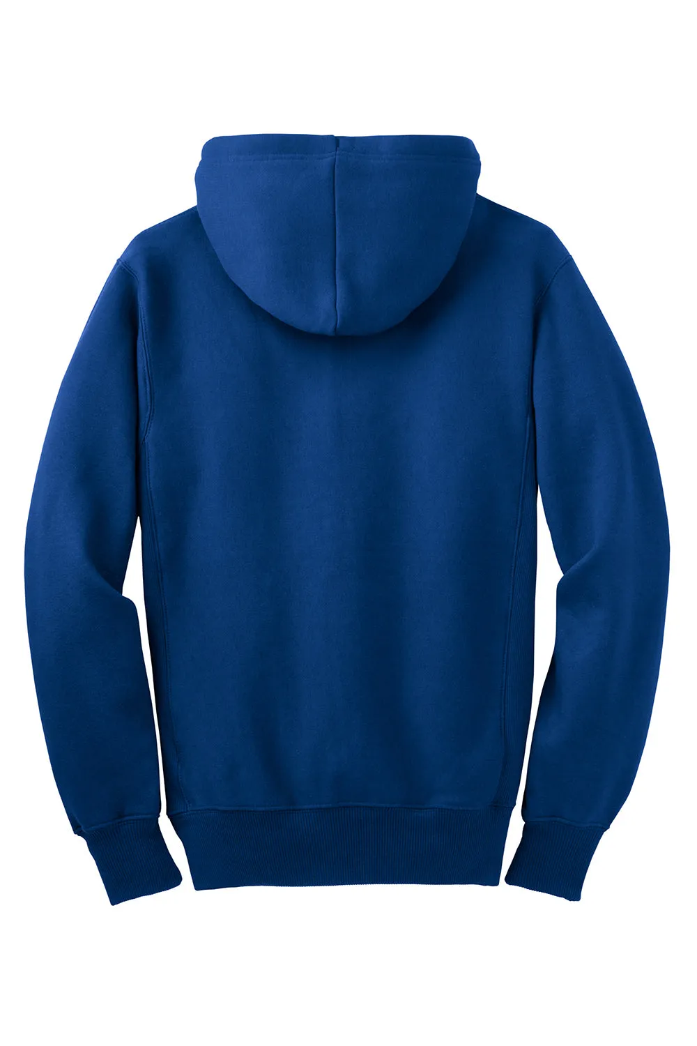 Sport-Tek Mens Fleece Full Zip Hooded Sweatshirt Hoodie w/ Pockets - Royal Blue