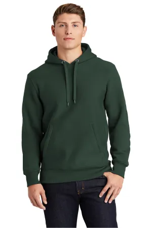 Sport-Tek Mens Fleece Hooded Sweatshirt Hoodie w/ Pouch Pocket - Dark Green Clothing Sport-Tek
