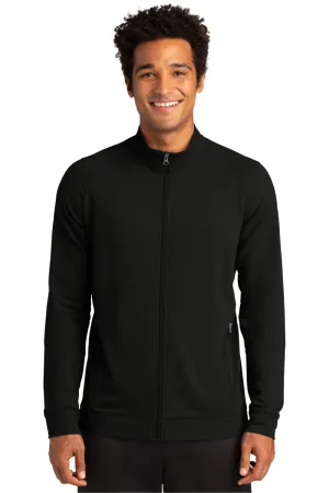 Sport-Tek Mens Flex Fleece Moisture Wicking Full Zip Sweatshirt w/ Pockets - Black
