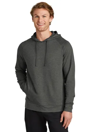 Sport-Tek Mens Flex Fleece Moisture Wicking Hooded Sweatshirt Hoodie w/ Pockets - Heather Dark Grey