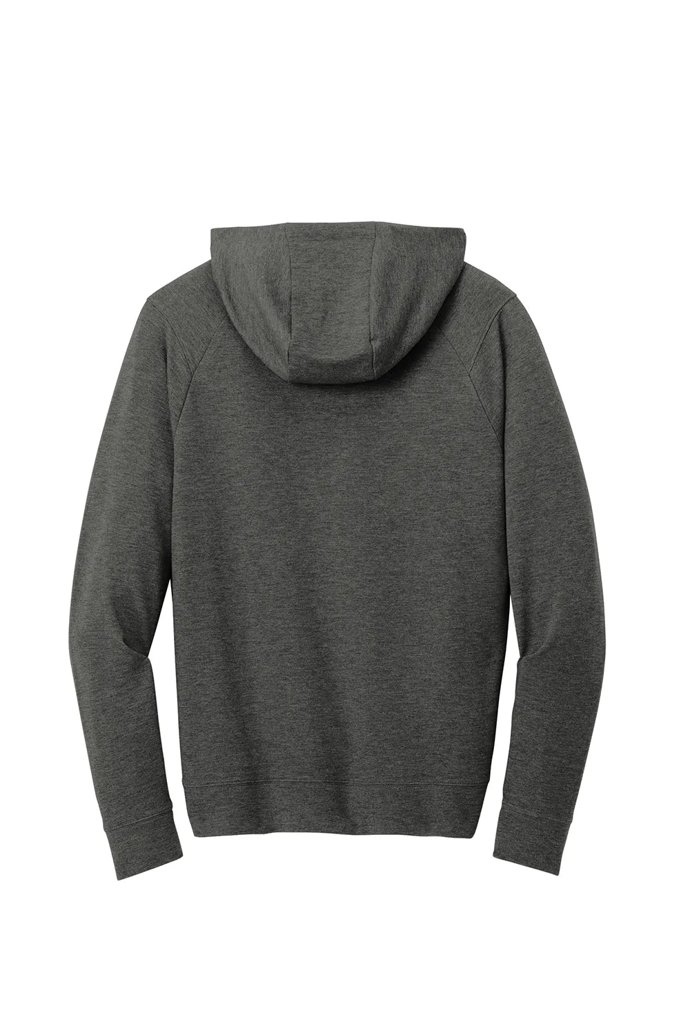 Sport-Tek Mens Flex Fleece Moisture Wicking Hooded Sweatshirt Hoodie w/ Pockets - Heather Dark Grey