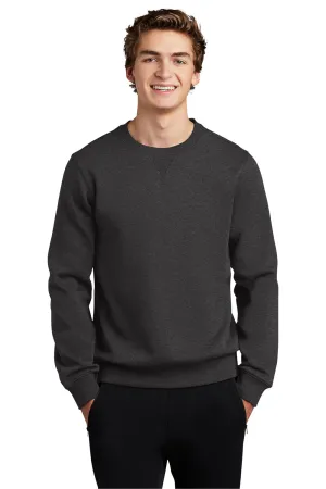 Sport-Tek Mens Shrink Resistant Fleece Crewneck Sweatshirt - Heather Graphite Grey Clothing Sport-Tek