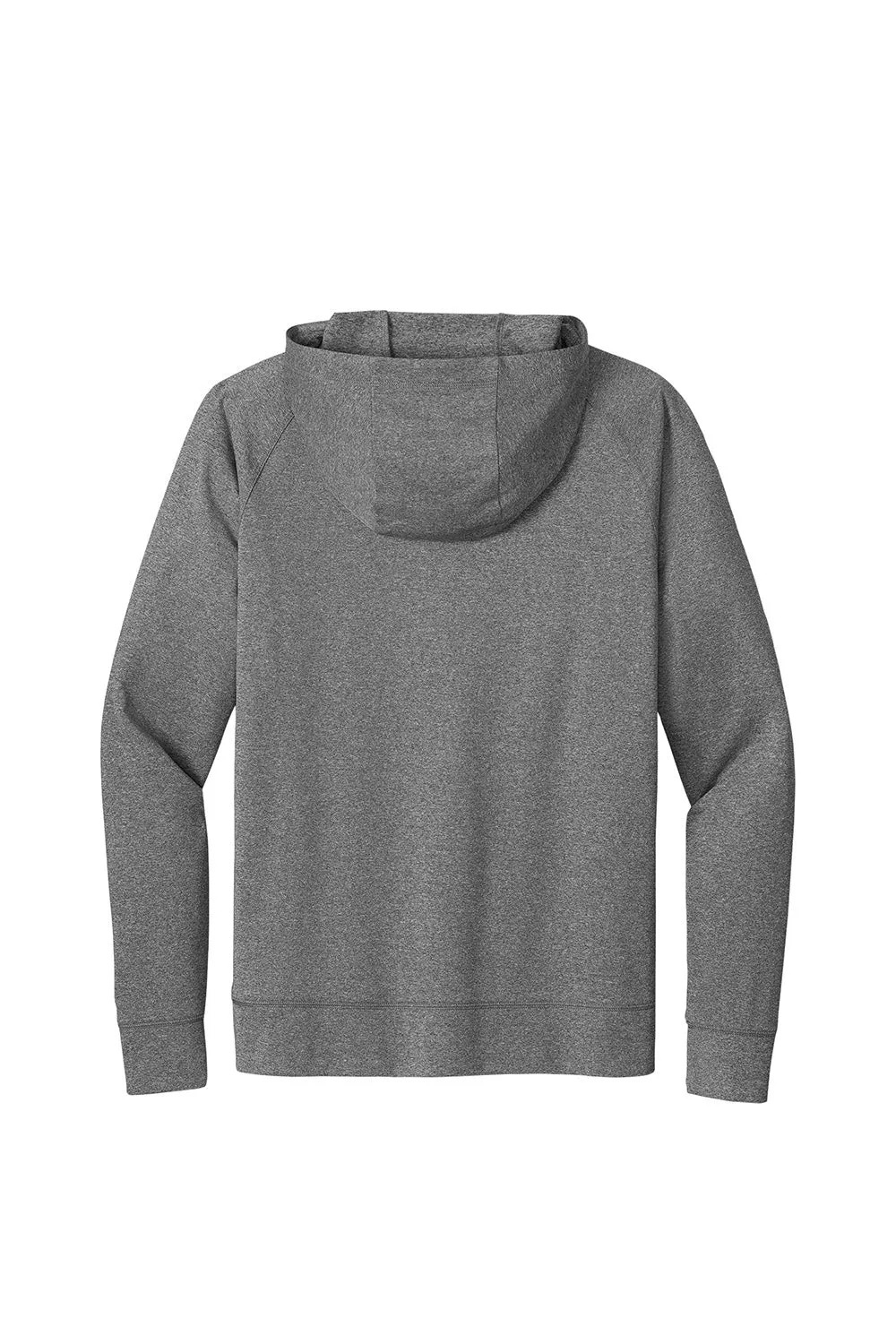 Sport-Tek Mens Sport-Wick Moisture Wicking 1/4 Zip Hooded Sweatshirt Hoodie w/ Pouch Pocket - Heather Charcoal Grey