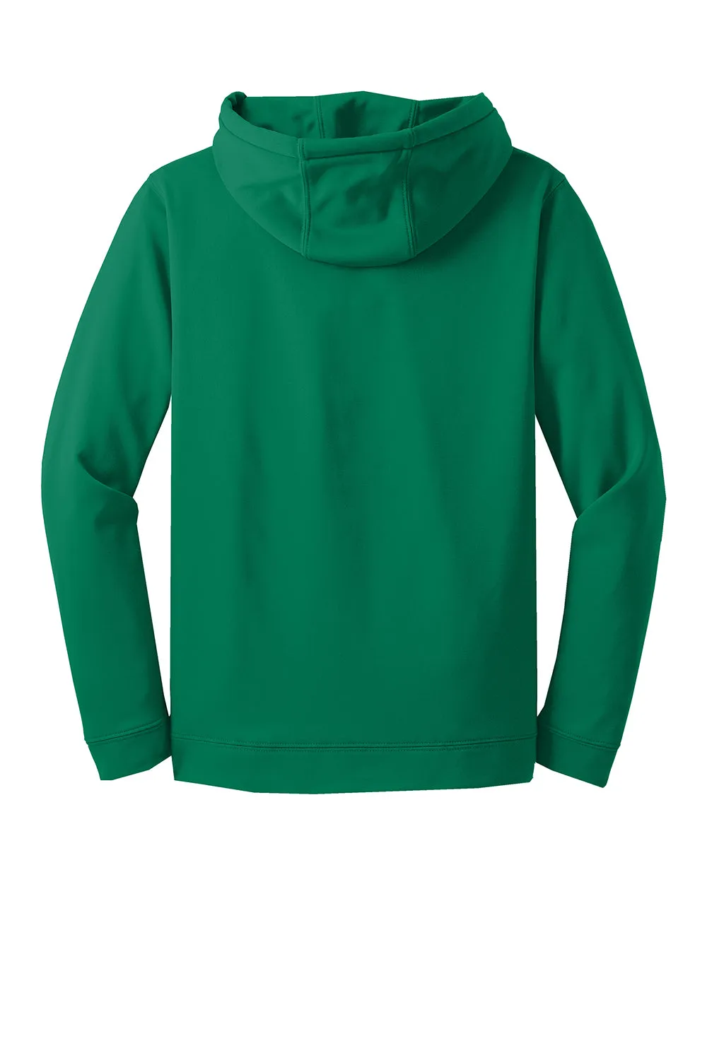 Sport-Tek Mens Sport-Wick Moisture Wicking Fleece Hooded Sweatshirt Hoodie w/ Pouch Pocket - Kelly Green