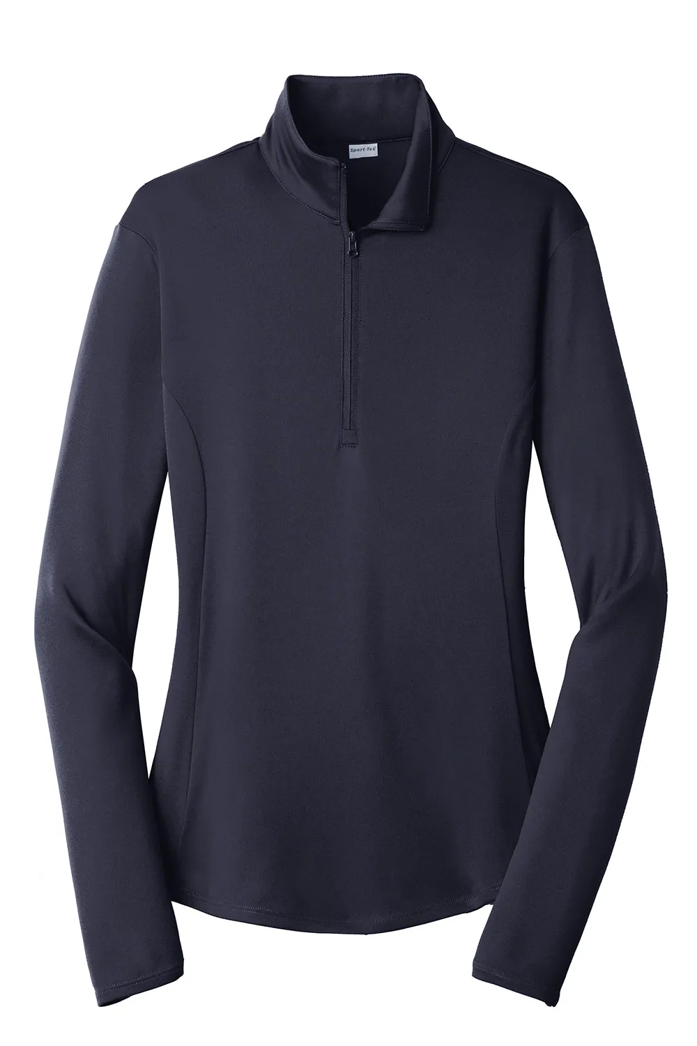 Sport-Tek Womens Competitor Moisture Wicking 1/4 Zip Sweatshirt - True Navy Blue
