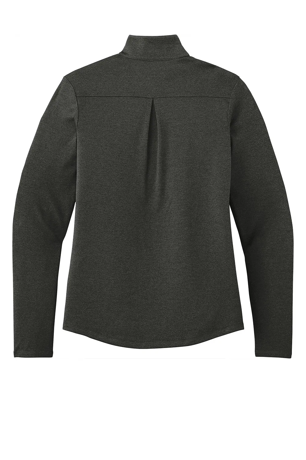 Sport-Tek Womens Endeavor Moisture Wicking 1/4 Zip Sweatshirt - Heather Black