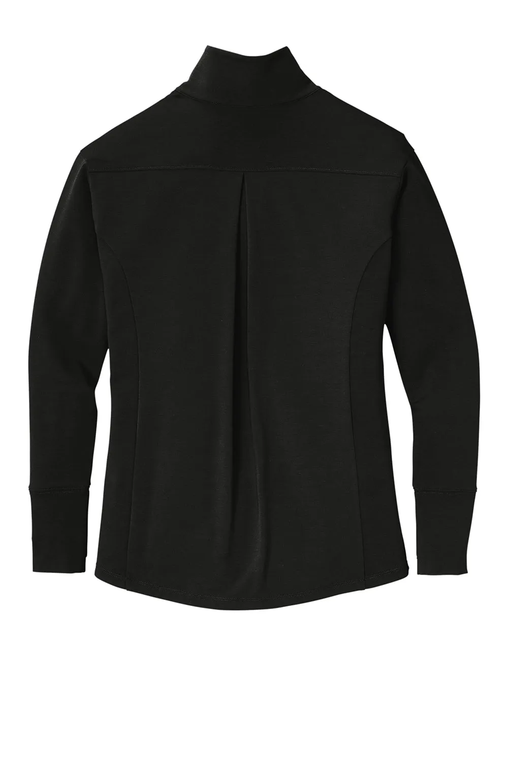 Sport-Tek Womens Flex Fleece Moisture Wicking Full Zip Sweatshirt w/ Pockets - Black