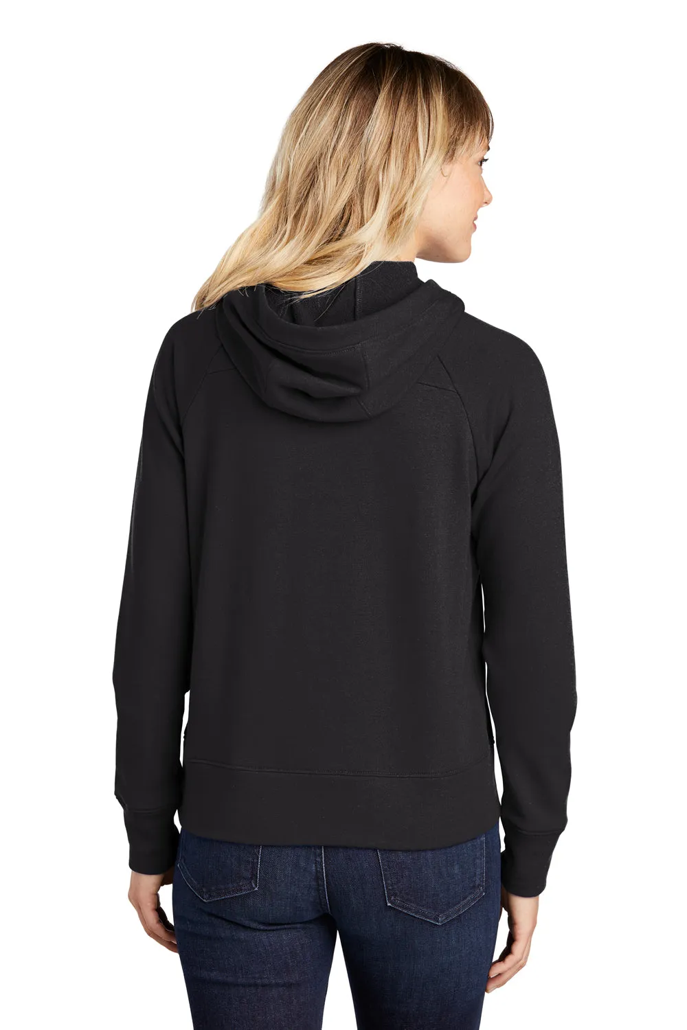 Sport-Tek Womens French Terry Hooded Sweatshirt Hoodie - Black - Closeout
