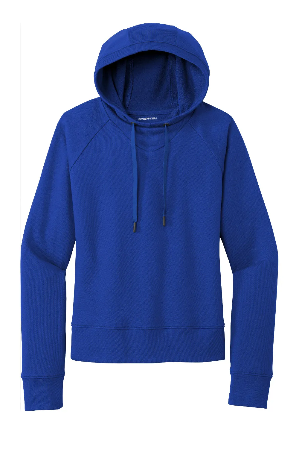 Sport-Tek Womens French Terry Hooded Sweatshirt Hoodie - True Royal Blue - Closeout Clothing Sport-Tek