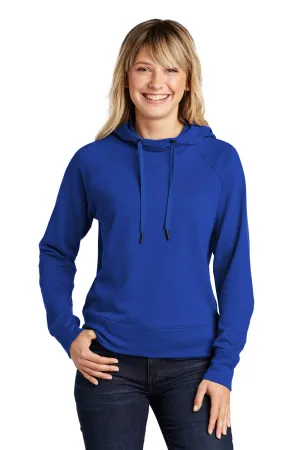 Sport-Tek Womens French Terry Hooded Sweatshirt Hoodie - True Royal Blue - Closeout Clothing Sport-Tek