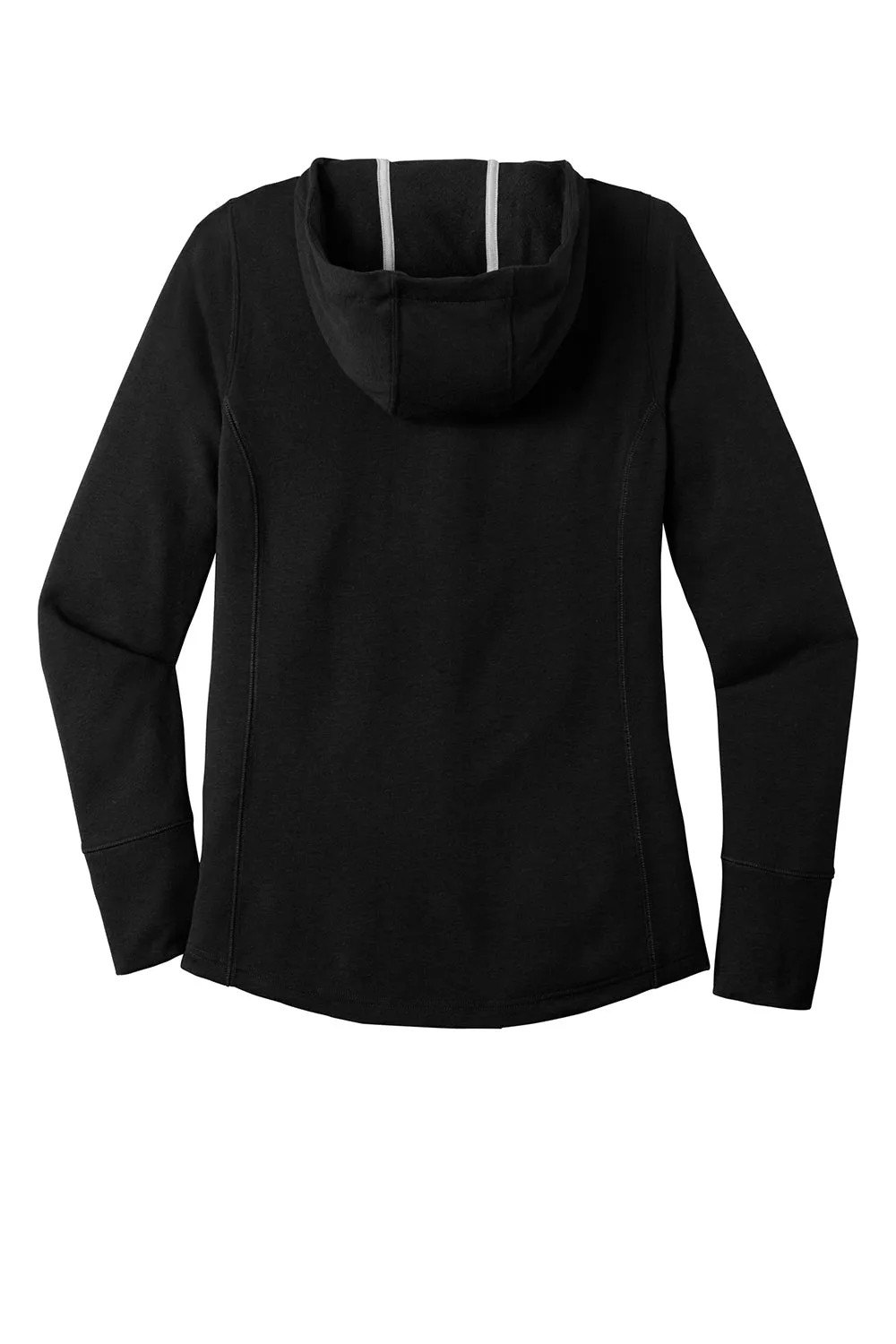 Sport-Tek Womens Moisture Wicking Fleece Hooded Sweatshirt Hoodie w/ Pouch Pocket - Black Clothing Sport-Tek