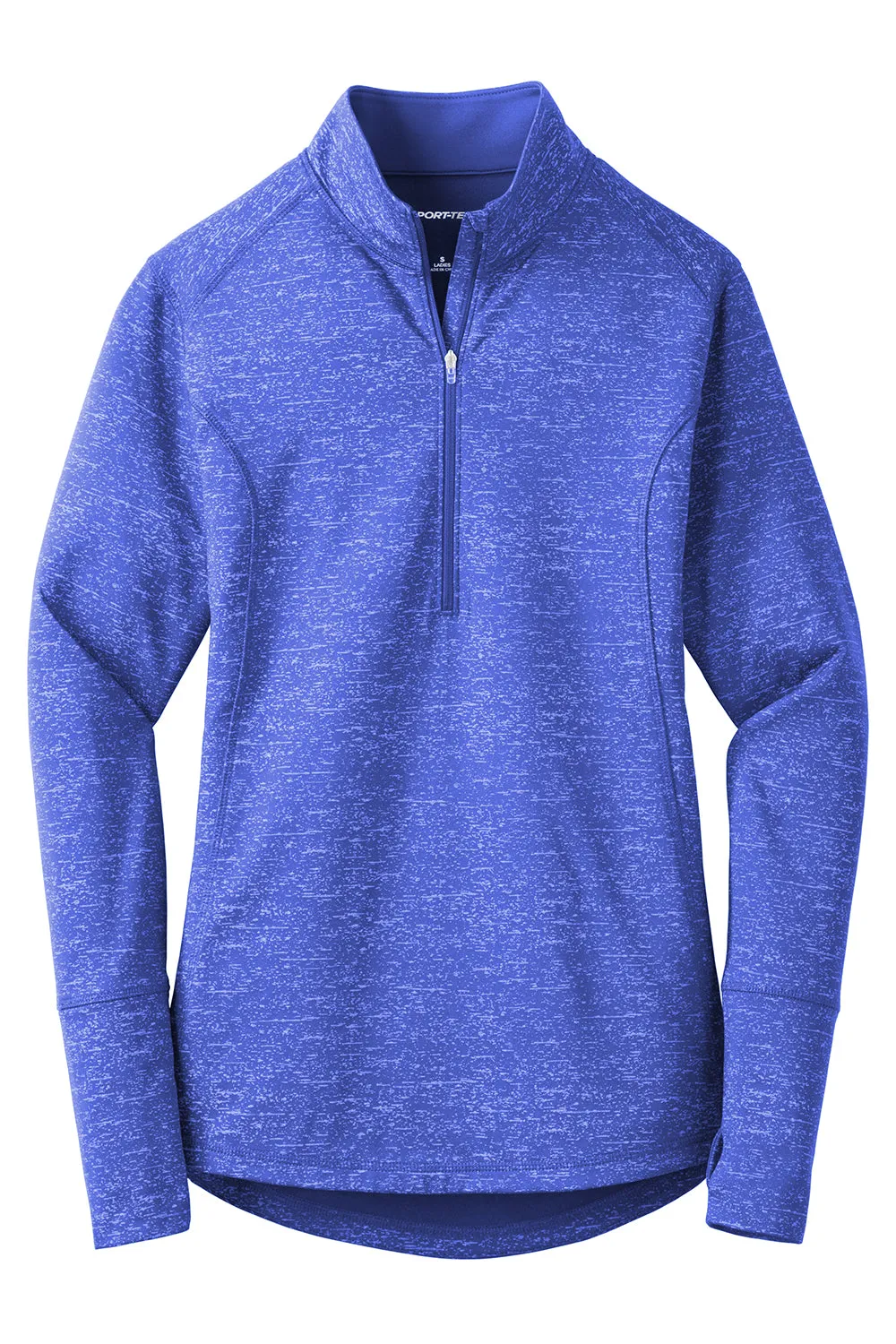 Sport-Tek Womens Sport-Wick Moisture Wicking 1/4 Zip Sweatshirt - True Royal Blue - Closeout