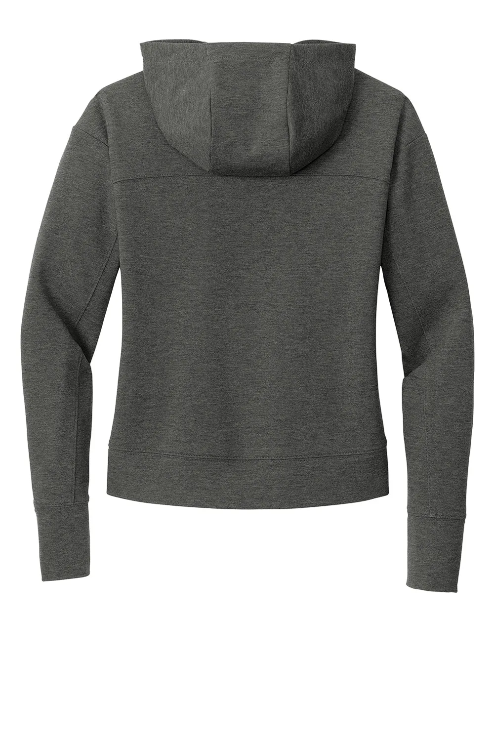 Sport-Tek Womens Sport-Wick Moisture Wicking Flex Fleece Hooded Sweatshirt Hoodie - Heather Dark Grey