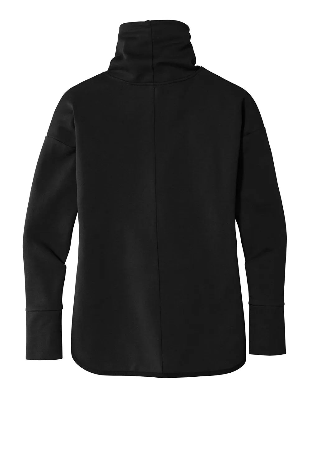 Sport-Tek Womens Triumph Fleece Cowl Neck Sweatshirt w/ Pocket - Black Clothing Sport-Tek