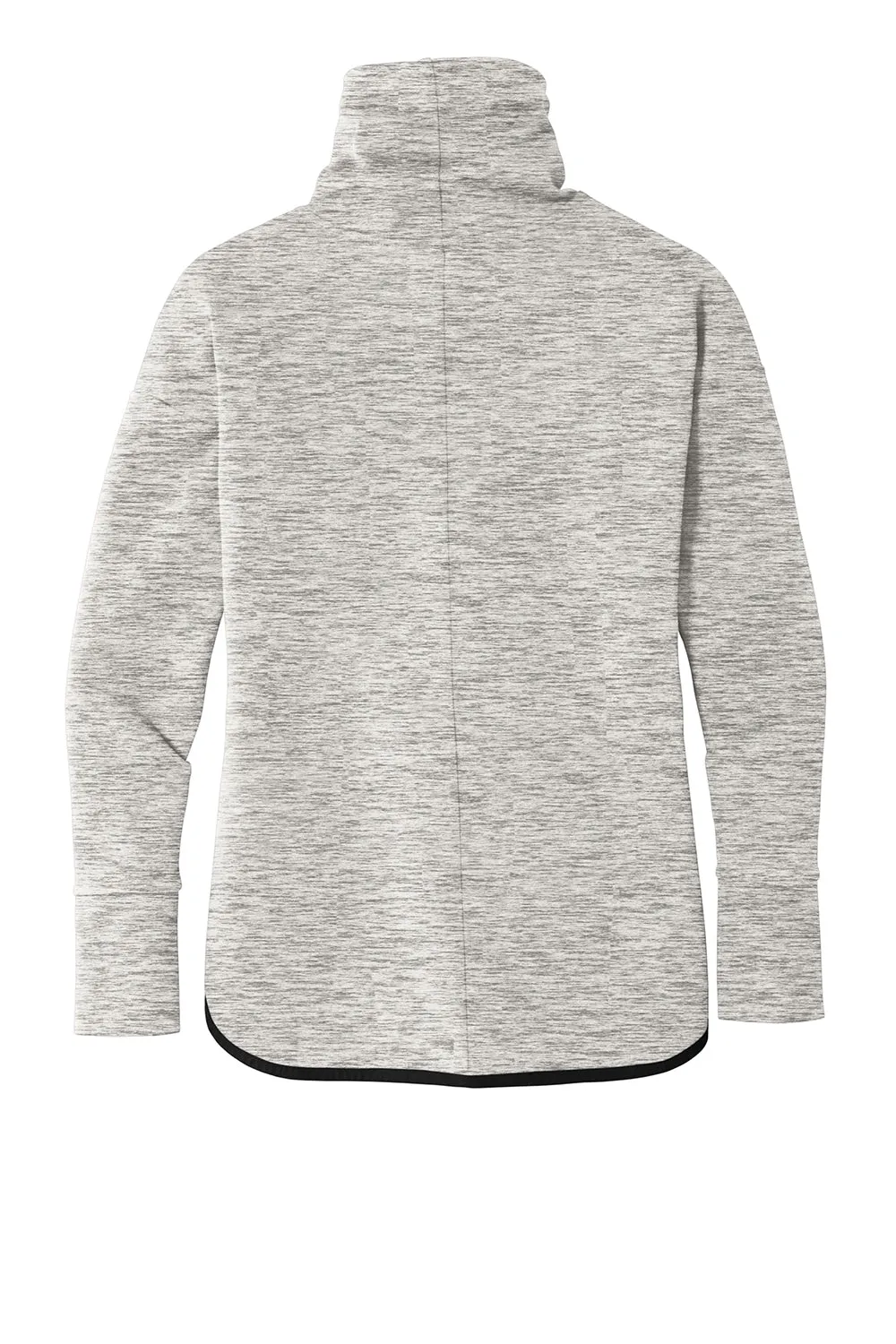 Sport-Tek Womens Triumph Fleece Cowl Neck Sweatshirt w/ Pocket - Heather Grey Clothing Sport-Tek