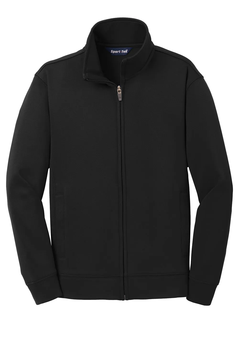 Sport-Tek Youth Sport-Wick Moisture Wicking Fleece Full Zip Sweatshirt w/ Pockets - Black