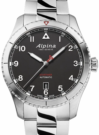 Startimer Pilot Automatic 41mm - Bracelet Ref. AL-525BW4S26B,automatic watch,automatic watches for men,automatic watches for women,luxury automatic watch,minimalist automatic watch,dress automatic watch,vintage automatic watch,automatic watch sale