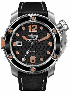 Sturmanskie OCEAN STINGRAY Pro Diver Black Orange Watch NH35/1825894 Hypoallergenic Silicone Watch Discount Silicone Watches