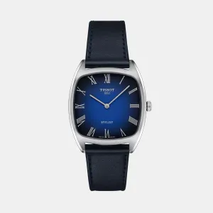 Stylist Men Quartz Blue Dial Analog Leather Watch T1599091604300 budget    watches    watches classic