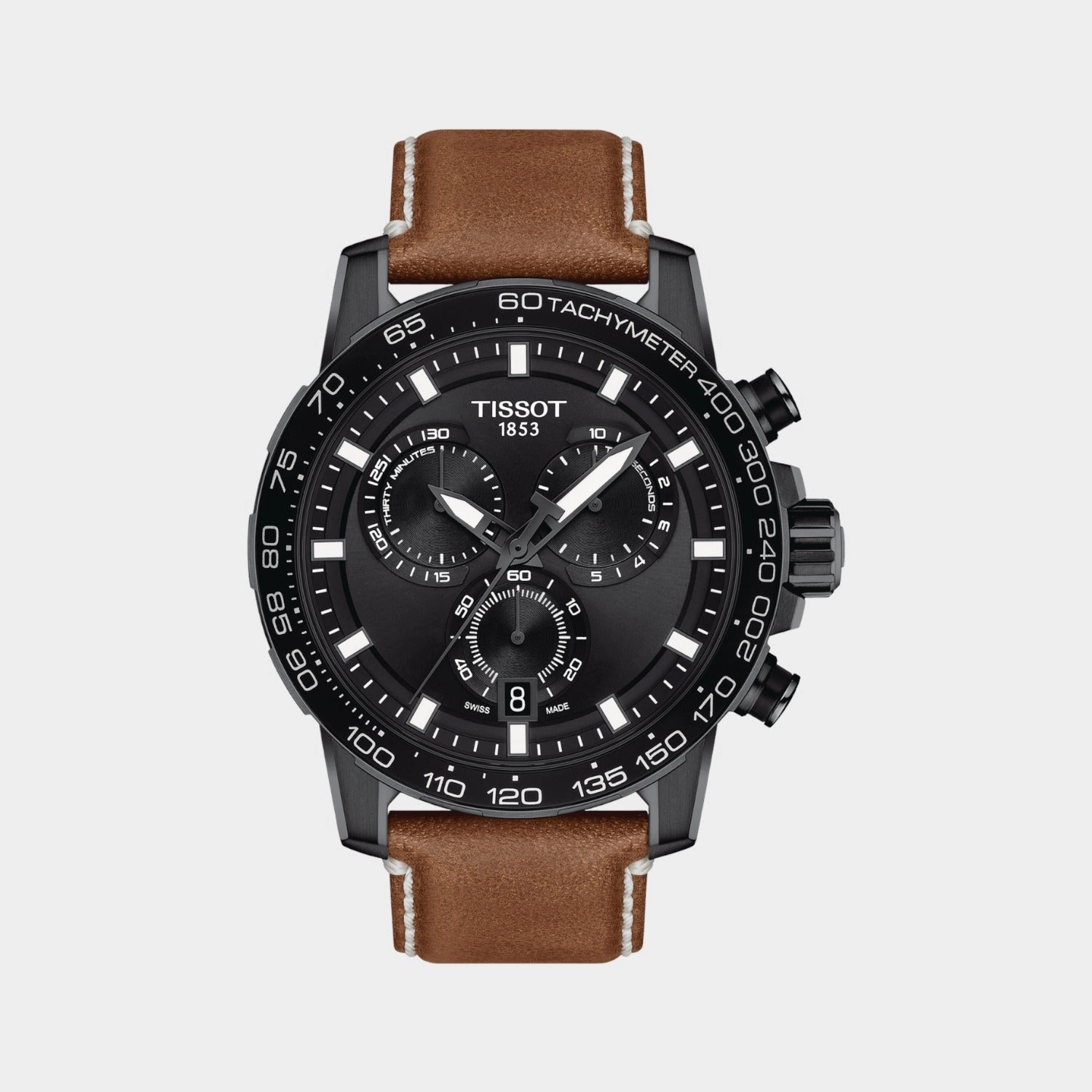 Supersport Chrono Men Chronograph Leather Watch T1256173605101 budget    watches    watches classic