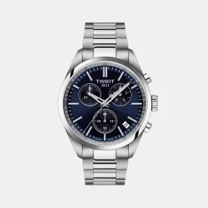 T-Classic Men Chronograph Blue Dial Quartz Stainless Steel Watch T1504171104100 budget    watches    watches classic